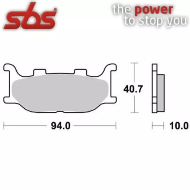 Paire De Plaquette de Frein SBS 691 HF Ceramic