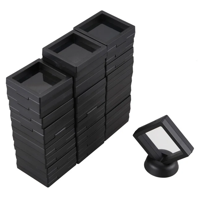 MüNzen Display Box - Set de 30 soportes de pantalla marco flotante 3D con H1J6