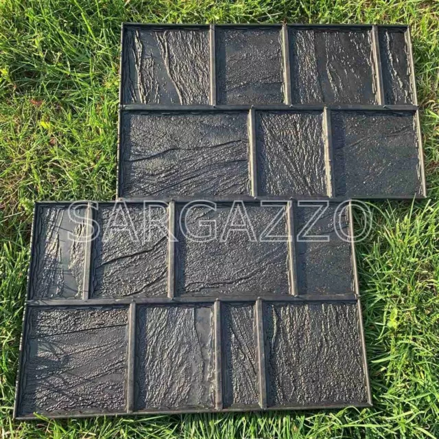 Concrete RUBBER stamp mat for printing on cement imprint Sidewalk