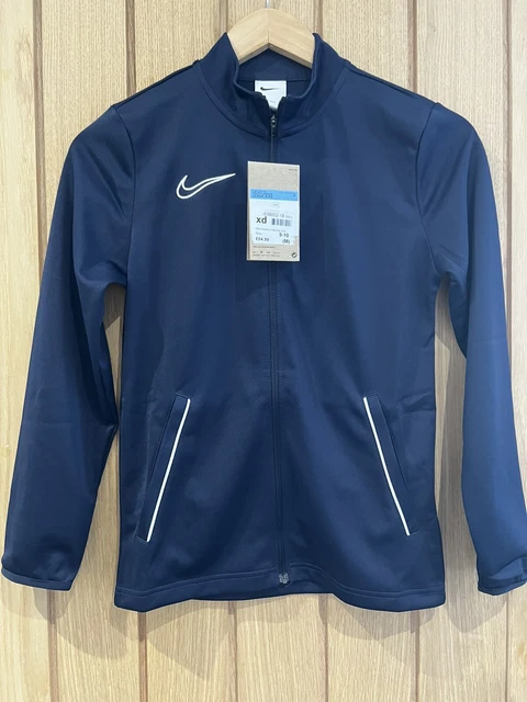 Giacca di riscaldamento Nike Academy blu navy bambini età 9-10 (M) nuovissima originale #O9