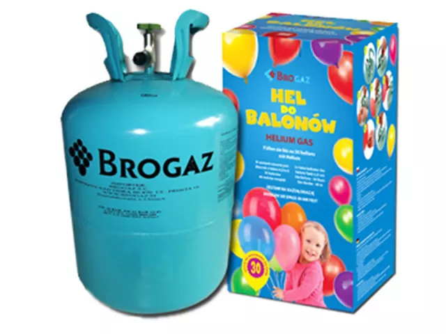 Helium Ballongas für 50 Luftballons 0,43m3 Einweg Heliumflasche Folienballons Ba