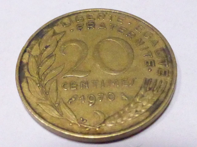 ANCIENNE PIECE 20 Centimes De Francs 1970 EUR 1,00 - PicClick FR