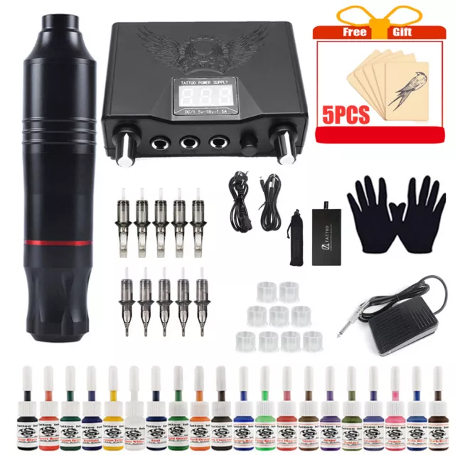 Tätowierung Komplett Rotary Tattoo Kit Maschine Set Stift für Tattoo Anfänger