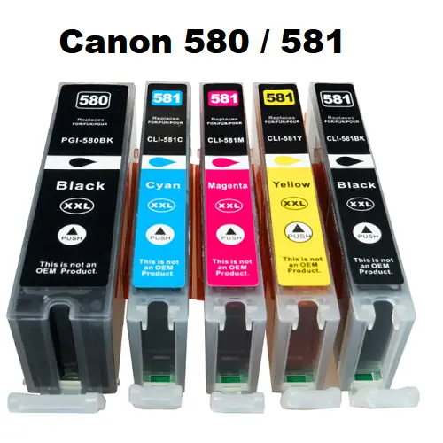 Drucker Patronen für Canon PGI-580 CLI-581 TS6350a TS6351a TS705a TS8350 TS 8351