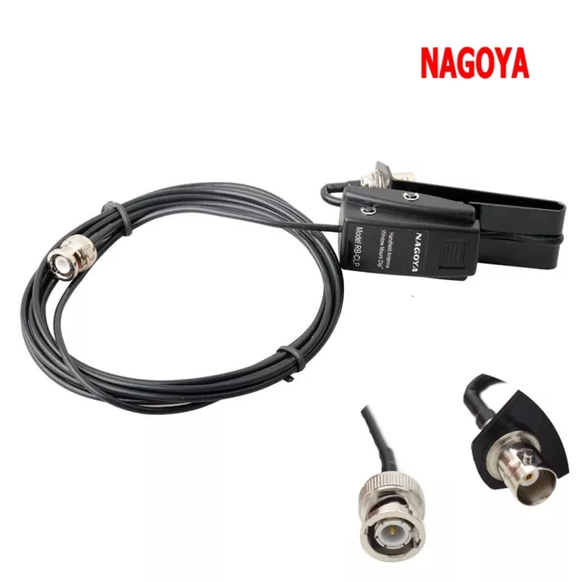 Nagoya RB-CLP Window Clip Mount with RG-174 3M cable BNC for Car Radio Antenna