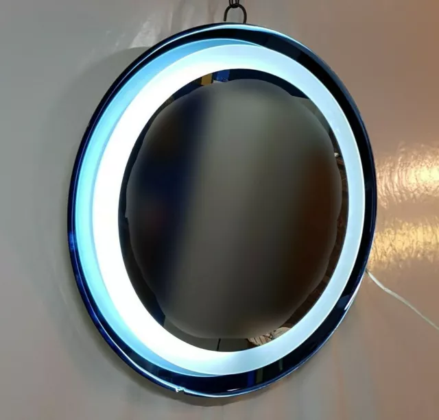 Specchio mirror rotondo di Max Ingrand per Fontana Arte, Italia, anni '60 / 70