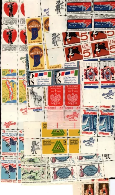 1966 - Choose from ALL Zip Commemorative Blocks! MNH US Stamps!