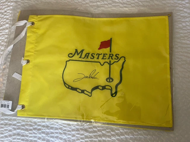 Jon John Rahm Spain Signed New Masters Golf Flag Auto Autograph Pga Champion