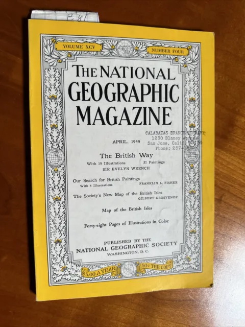 VINTAGE National Geographic Magazine April 1949 NC Wyeth Coca Cola Print Ad