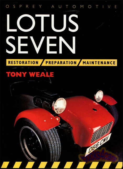 LOTUS SEVEN MANUAL Book Restoration Maintenance Caterham