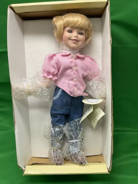 THE PALMARY COLLECTION The Three Hearts Porcelain Doll Stephanie