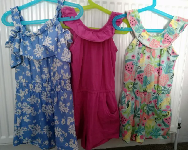 Girls Playsuit Bundle Age 7-8