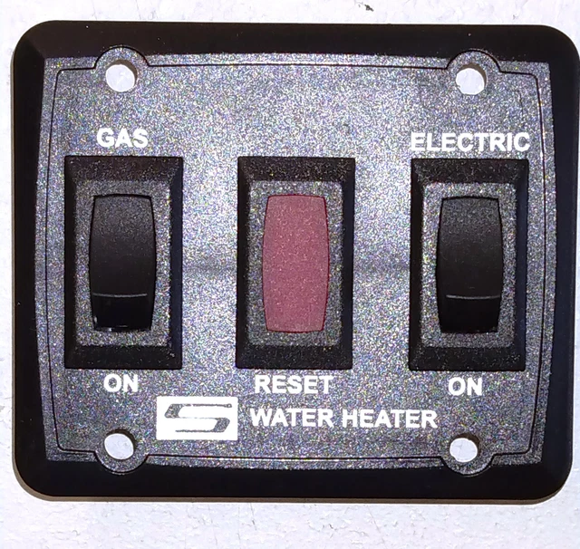 233111 Suburban on/off switch / light plate DEL Model Water Heater