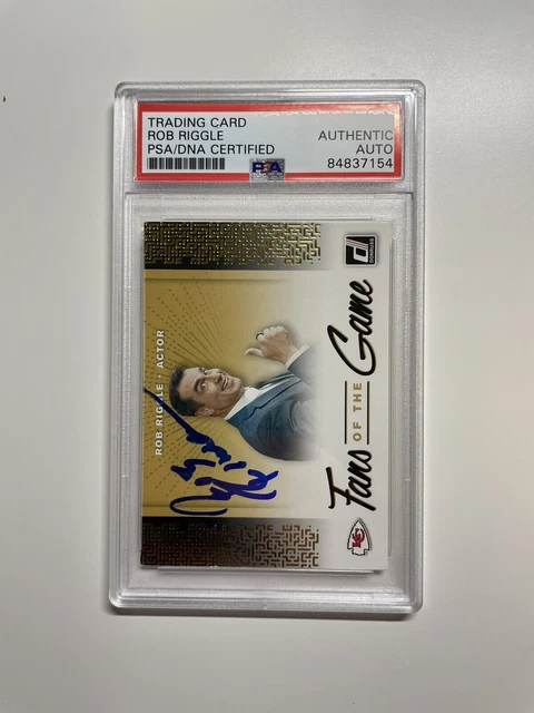 Rob Riggle Signed Donruss Fans Of The Game Card PSA/DNA Movie Actor Autographed