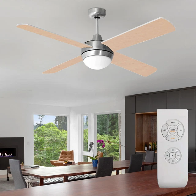 Ventilatore da soffto con telecomando intelligente con illuminazione a LED Ventilatore da soffto con luci Lampada da soffto con telecomando per soggiorno  39