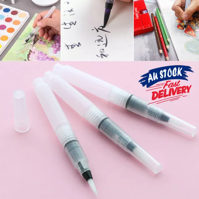 3pcs Calligraphy Watercolor Refillable Water Brush Ink Pen Pilot for Paint