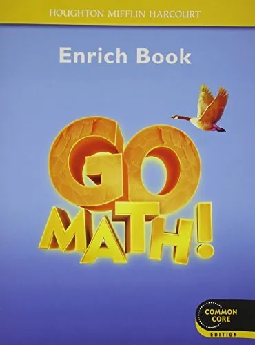 GO MATH!: STUDENT ENRICHMENT WORKBOOK GRADE 4 By Houghton Mifflin Harcourt *VG+*