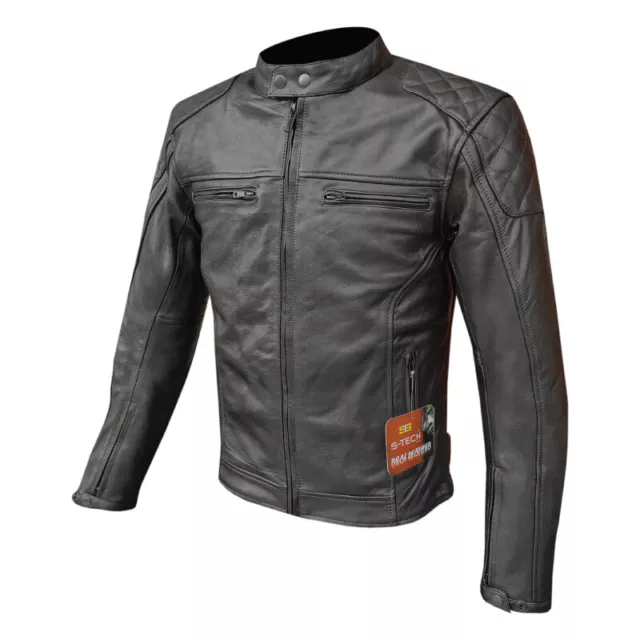 Giacca Moto in Pelle da Uomo Stechmoto ST 1755  Neo-Stemor  vintage e Custom