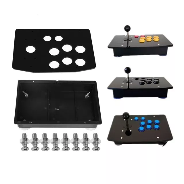 New Black Acrylic Panel and Case DIY Set Kits Replacement for Arcade Game