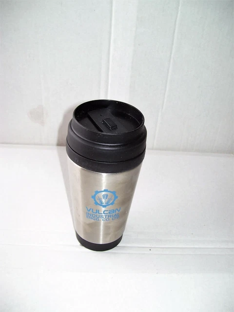 Stainless steel 14 oz Insulated Travel Coffee Tea Mug with Logo & Locked Sip Lid