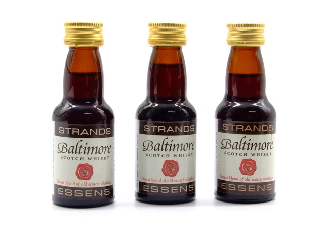3 x Baltimore 25 ml - esencia para alcohol, esencia de vodka, esencia aromatizante