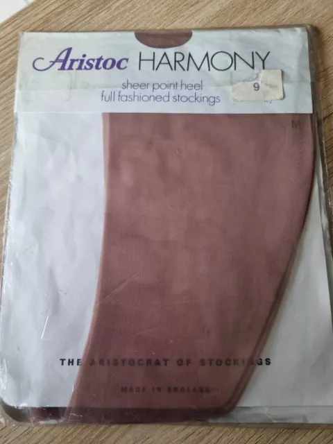 Aristoc Harmony Point FF Stockings. The best colour: Beige Size 9 (FREE POSTAGE)