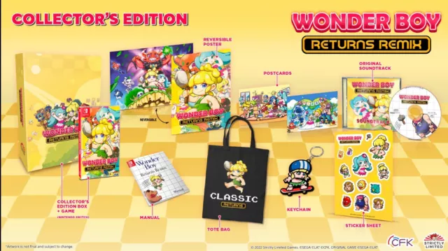 Wonder Boy Returns Remix Collector's Edition Switch Strictly Limited Games NEW