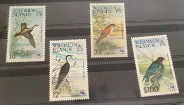 Solomon Islands stamps mint set of 4 birds stamp good condition 