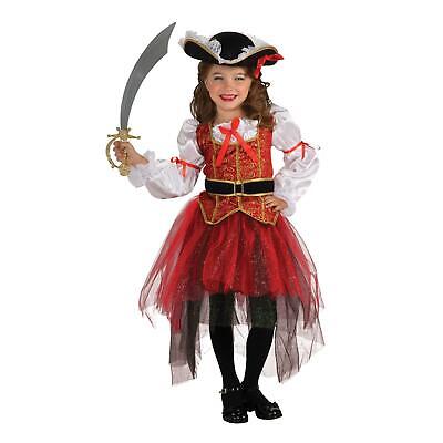 Ragazze Principessa Pirata Del Mare Costume con Cappello Bambini Giornata Libro