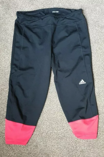 PANTALONI DA CORSA da donna Adidas Climalite Response Capri neri rossi da  jogging taglia L EUR 14,24 - PicClick IT