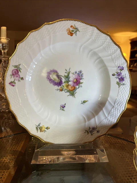 6 vintage Saxony porcelain flat plates GDR Colditz ... Glass Duralex - Sold