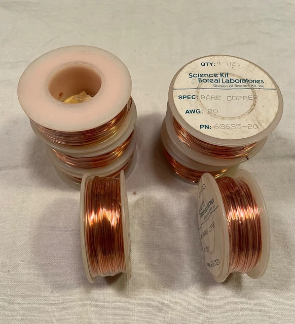 Bare Copper Wire 20 AWG 4oz Rolls