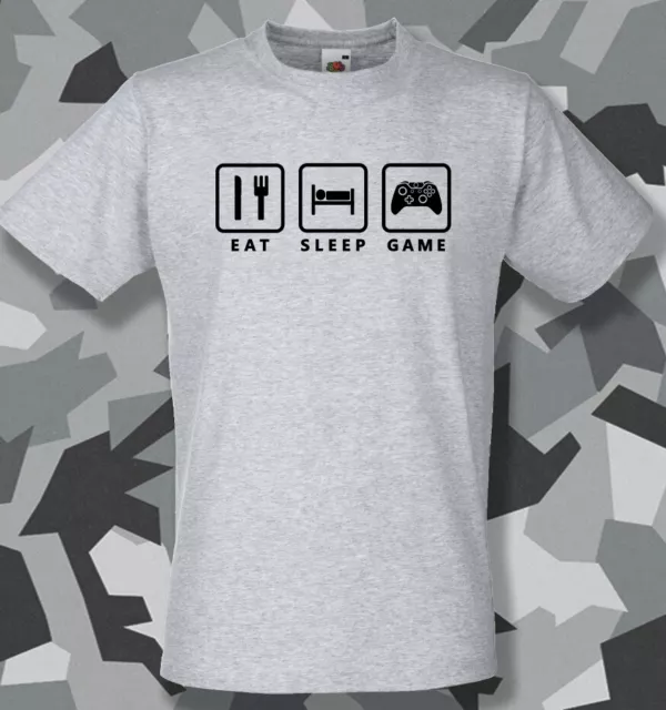 Eat Sleep Game Xbox Version T-Shirt mens gamer birthday gift Claytons
