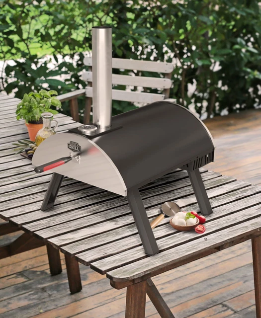 OUTDOOR PIZZA OVEN Pellet Grill Portable Smoker Grill Charcoal Wood BBQ