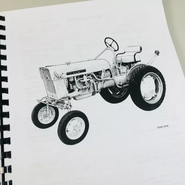 International Harvester Cub Tractor Service Parts Operators Manual 1975-79 Set 3