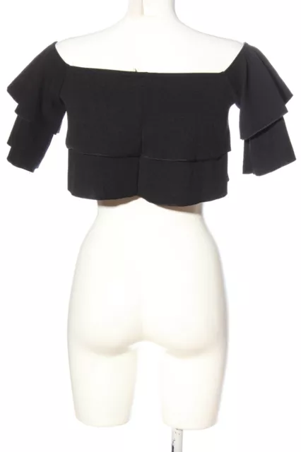 BOOHOO Camicia cropped Donna Taglia IT 42 nero stile casual 2