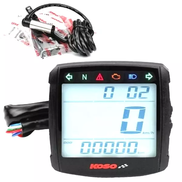 Universal Tachometer KOSO Tacho XR-S 01 mit CE für Motorrad Roller Quad ATV