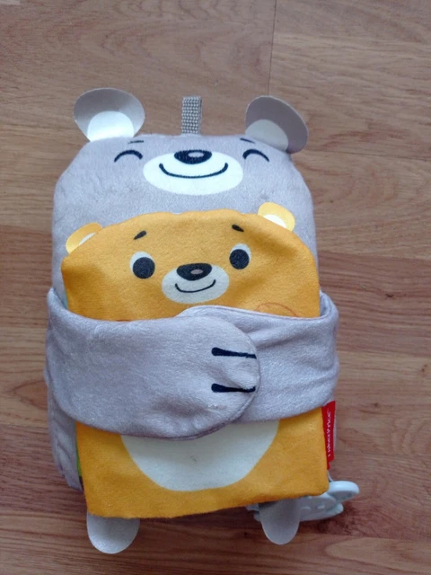 Libro de actividades Fisher-Price sentarse y acurrucarse koalas, animales sensoriales 3 m+