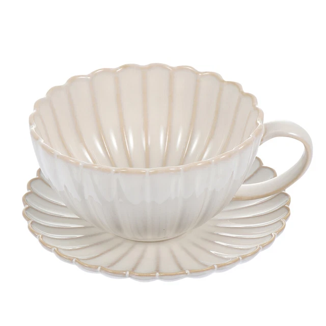 Juego de platillos de taza de cerámica taza de café de porcelana taza de agua oficina