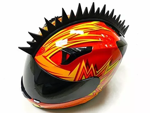 VMS Universal Tape-On Helmet Mohawk Spike Strap - Straight Big & Small Spikes