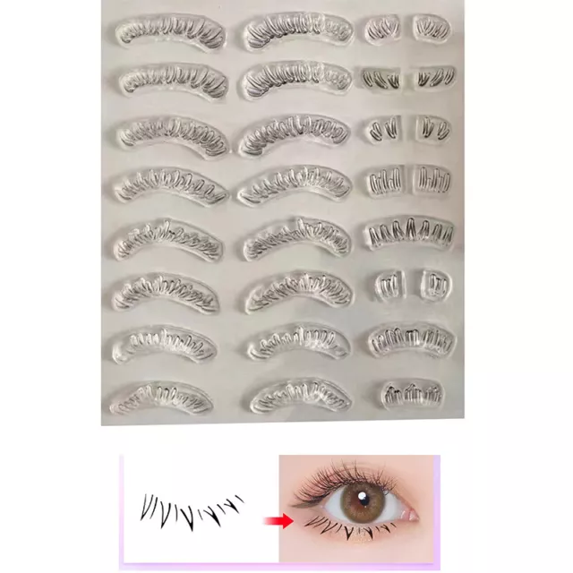 Lower Eyelash Assistant Seal Stamp Set Eyeliner Eyes Waterproof Dry Fast Mak ❤OF