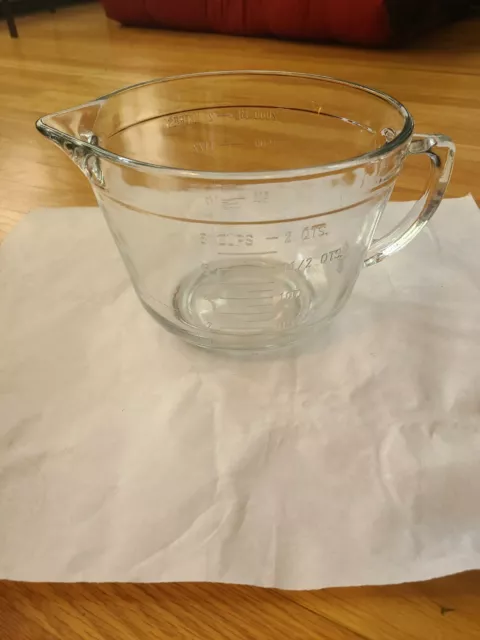 Anchor Hocking 91557AHG17 2 Qt. (8 Cups) Glass Measuring Cup