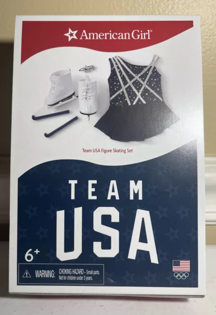 NEW American Girl Team USA Figure Skating Outfit Set For 18" Dolls NIB NRFB