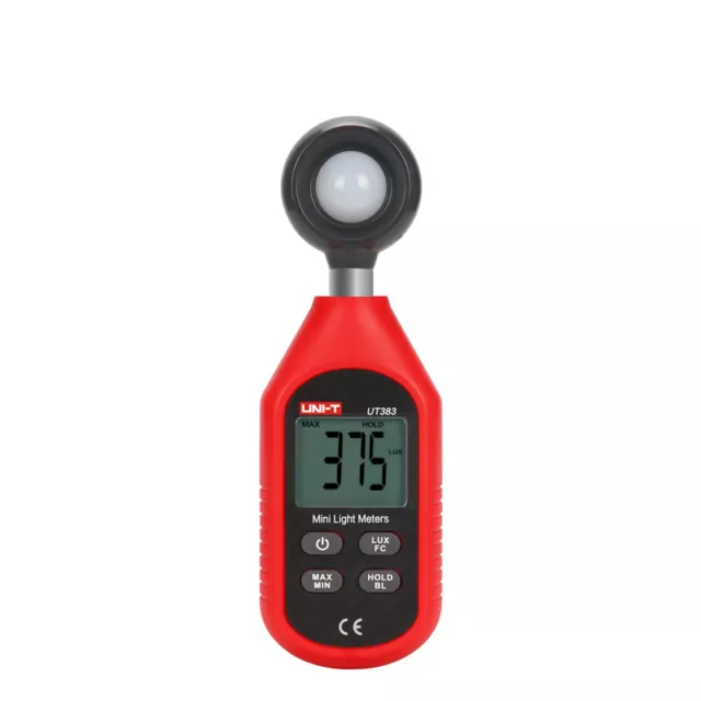 UNI-T UT383 Light Meter 200,000 LUX Digital Luxmeter Luminance Lux Fc Photometer