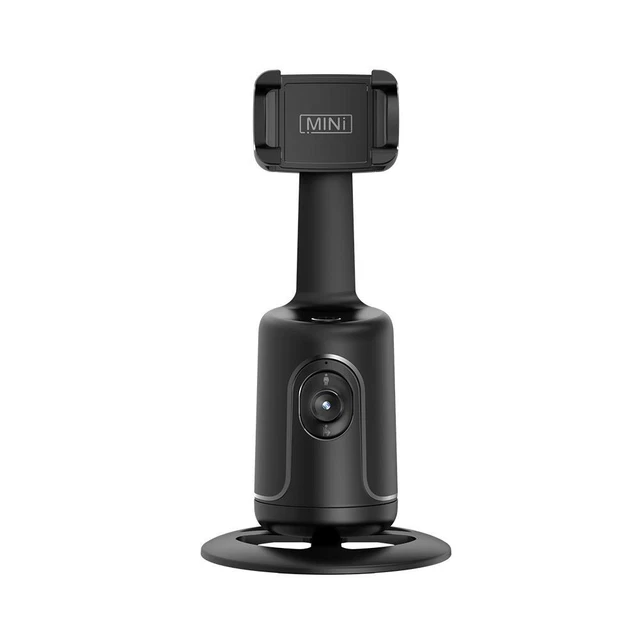Trípode estabilizador de cardán de rotación 360 para grabación de video (negro)