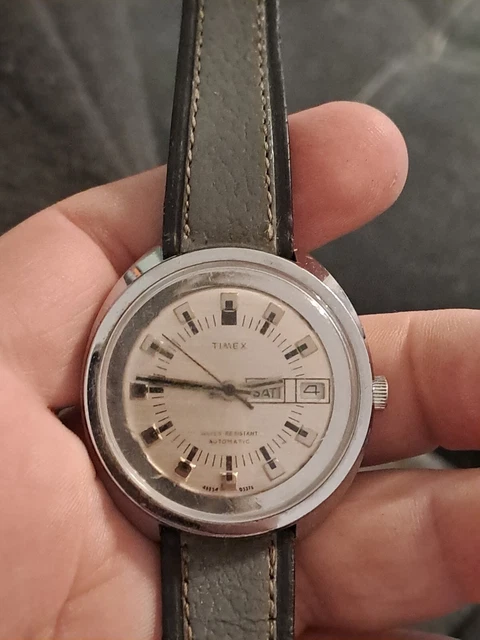 Montre Bracelet Mécanique Vintage Timex - Occasion Bon état - Tient L'heure