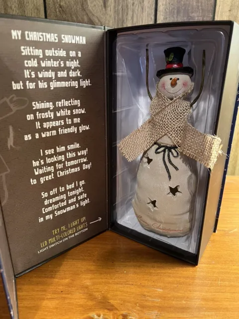 Christmas Snowman Collectible Light up Figurine