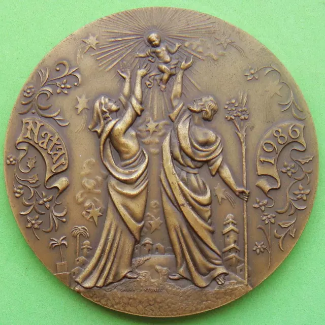 L@@k Religious Nativity of Jesus Christ Magi Christmas Poem HUGE Bronze Medal!