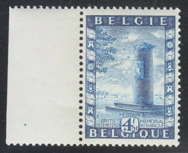 Belgium 1950 MNH Mi 865 Sc B479 British Forces Memorial for WW2 heroes **