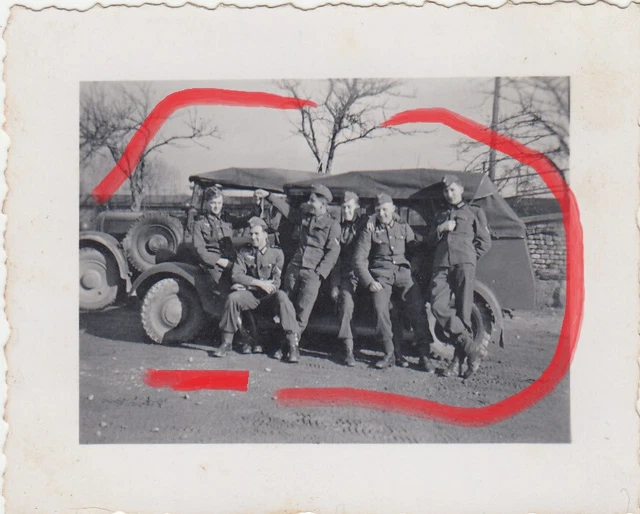 Foto WH 3. Gebirgs-Division Sudetenland PKW Horch Auto Car Technik Geb.Jg. *186 2